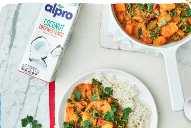 Alpro Butternut and Aubergine Curry