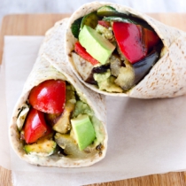 Roasted Vegetable & Goat's Cheese Wraps