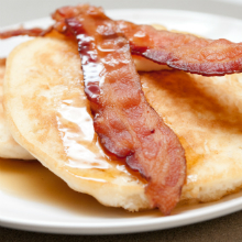 Potato Pancakes with Bacon and Eggs