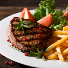 Succelent Steak and Chips