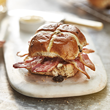 Bacon Hot Cross Buns