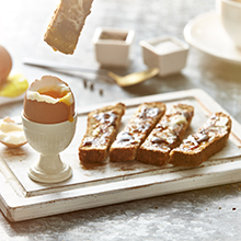 Egg with Marmite Soldiers