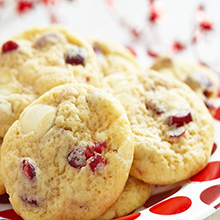 No Bake White Chocolate Raspberry Protein Cookies