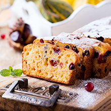 Greek Yoghurt Cranberry Orange Pound Cake