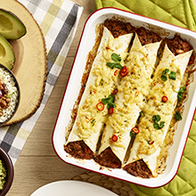 Beef Mince Enchiladas