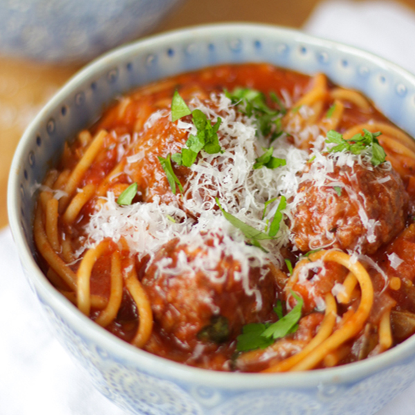 Meatball Spaghetti Soup
