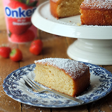 French-Style Strawberry Yogurt Cake